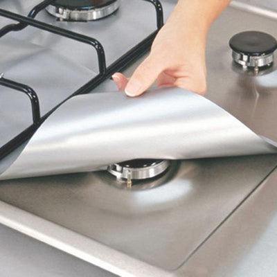 Aluminum Foil Gas Stove Protector Cover Reusable Non Stick Silicone Dishwasher Safe Protective Foil