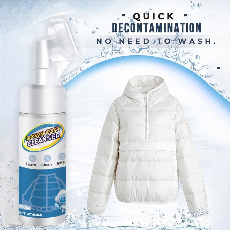 150ML Down Jacket Cleaner Dry Cleaning Agent with a brush head Quick cleaning down jacket Shoes Sofa Stains