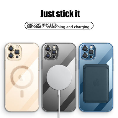 Wireless Charging Plating Copy of For Phone 12 11 Pro Max 12 Mini 13 Back Phone Cover Accessories