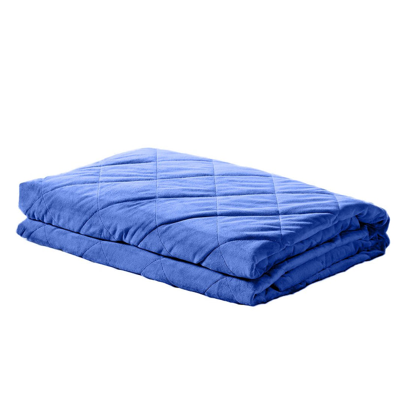 DreamZ 7KG Anti Anxiety Weighted Blanket Gravity Blankets Royal Blue Colour