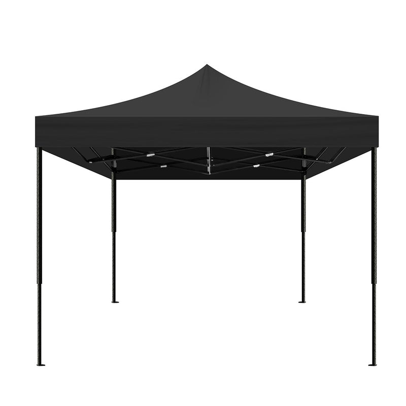 Mountview 3x3M Gazebo Outdoor Pop Up Tent Folding Marquee Camping Canopy Black