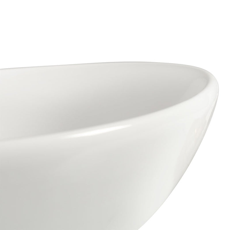 Ceramic Oval Basin Hand Wash Bowl Bathroom Sink Gloss Counter Top Vanity