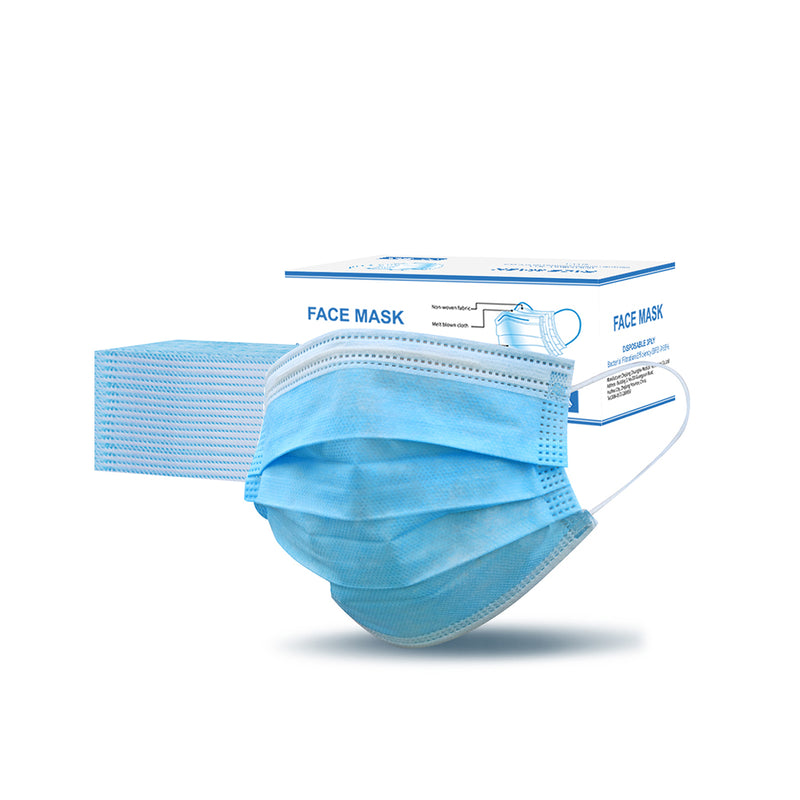 50pcs Disposable Mask Face Masks Filter Anti PM2.5 Dust Respirator 3 Layers Minimum Quantity 20