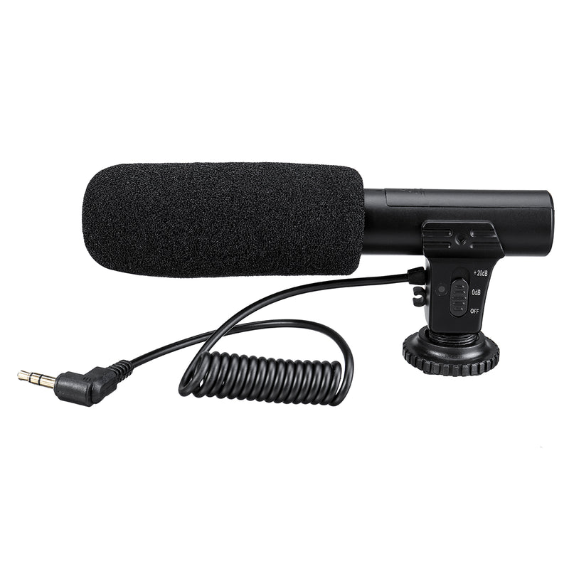 3.5mm External Stereo Microphone MIC for Canon DSLR Camera DV Camcorder