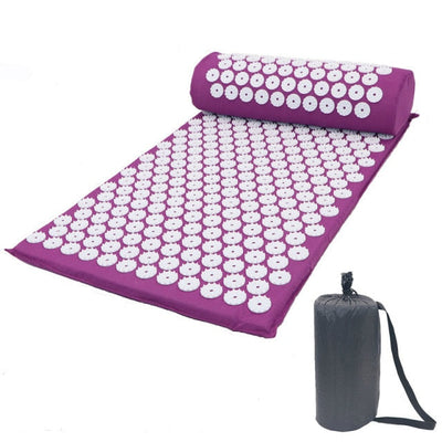 Non-Slip Acupressure Cushion Massage Mat Body Pain Spike Fitness Pilates Exercise Pillow Yoga Mat HomeFitness