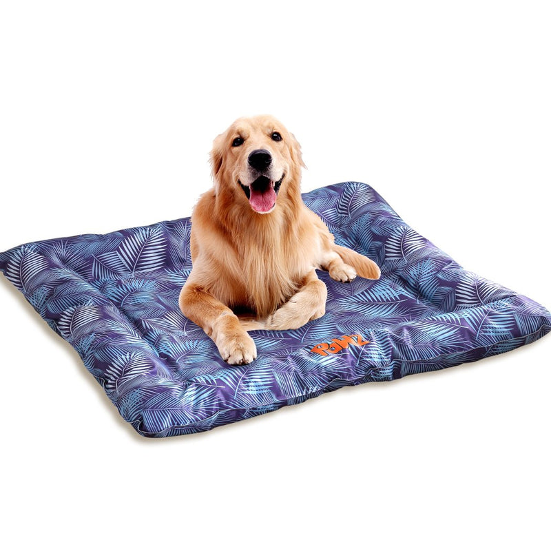 PaWz Anti-bug Dog Cooling Bed-76x65 cm-Pine Pattern Extra Large