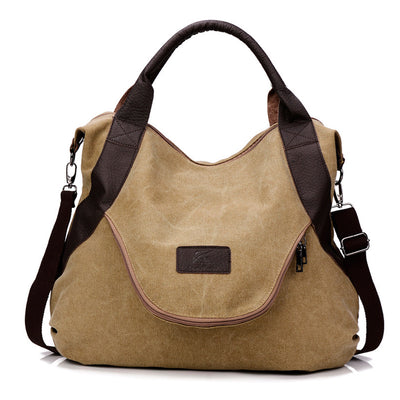 Large Pocket Casual Women Single Shoulder Cross body Handbags Canvas Bags