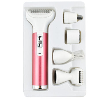 5-in-1 USB Charging Electric Shaver Female Epilator Nose Hair Trimmer Waterproof