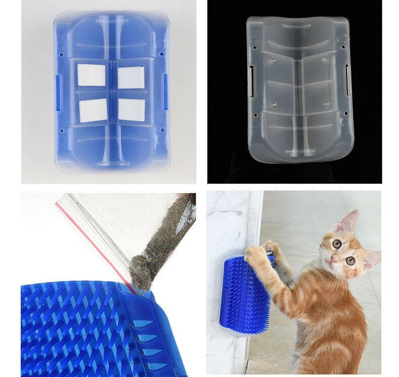 Toy Cat Massage Comb Grooming Wall Self Brush Corner Groomer With Pet New Catnip