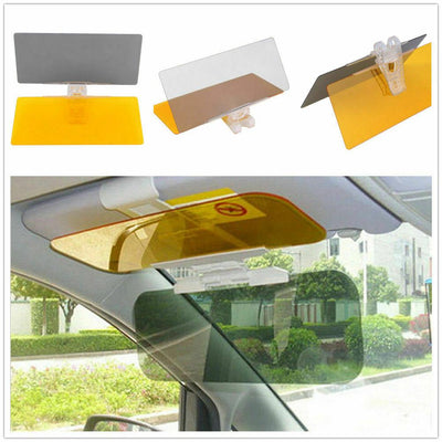 Car Anti-Glare HD Sun Visor Mirror Day & Night Dual Use Safety Easy-install