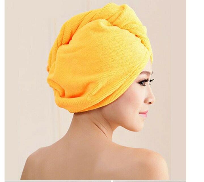 Quick Dry Microfibre Hair Drying Turban Bath Towel Head Wrap Hat Quick Dry