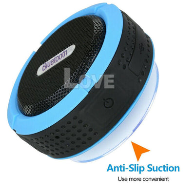 Waterproof wireless bluetooth speakers handsfree mic bathroom shower speaker