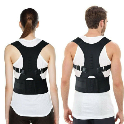 Magnetic Posture Corrector Therapy Belt Unisex Back Support Health AU