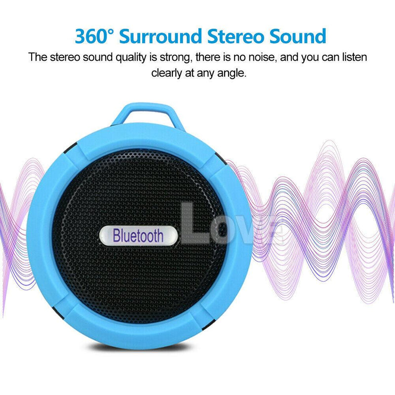 Waterproof wireless bluetooth speakers handsfree mic bathroom shower speaker
