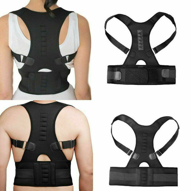 Magnetic Posture Corrector Therapy Belt Unisex Back Support Health AU