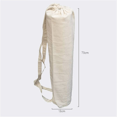 Yoga Mat Bag Protable Lightweight Linen Thicken Widen Large Capacity Drawstring Yoga Sport Fitness Shoulder Backpack Storage Bag