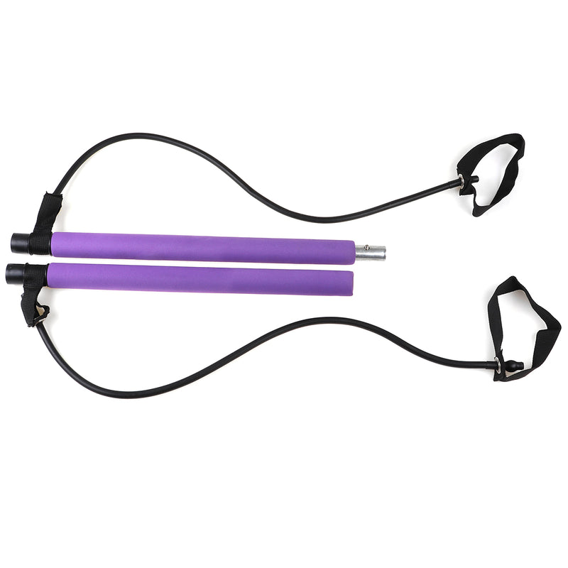 Multifunctional Portable Pilates Bar Fitness Stick Yoga Resistance Bands Home Gym Exercise Tools