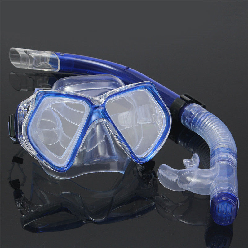Adult Scuba Diving Snorkel Set Dive Mask+Water Goggles Snorkeling Swimming Diving Suit Equipment