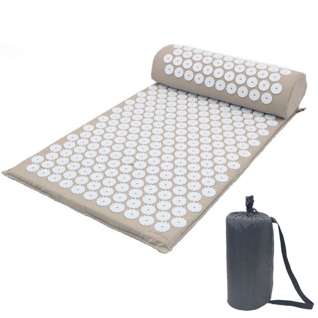 Non-Slip Acupressure Cushion Massage Mat Body Pain Spike Fitness Pilates Exercise Pillow Yoga Mat HomeFitness