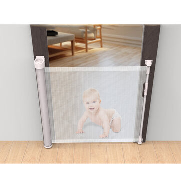 Retractable Baby Safety Fence 180 Degree Rotation for Multiple Home Occasions