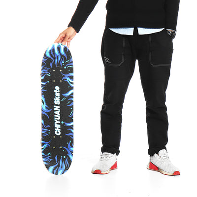31.5" 80x20cm Kids Beginner Skateboard Four-wheel Long Skate Board