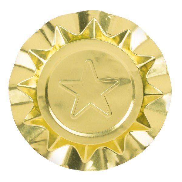 Ash tray 4 1/8inch Disposable Aluminum Foil Ashtray with Gold Star Design - 250PK