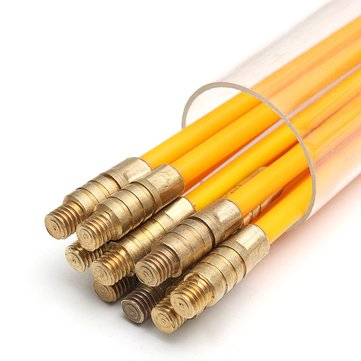 10Pcs 1Mx3mm Fiberglass Cable Puller Running Cable Wire Kit Coaxial Electrical Cable Installing Rod