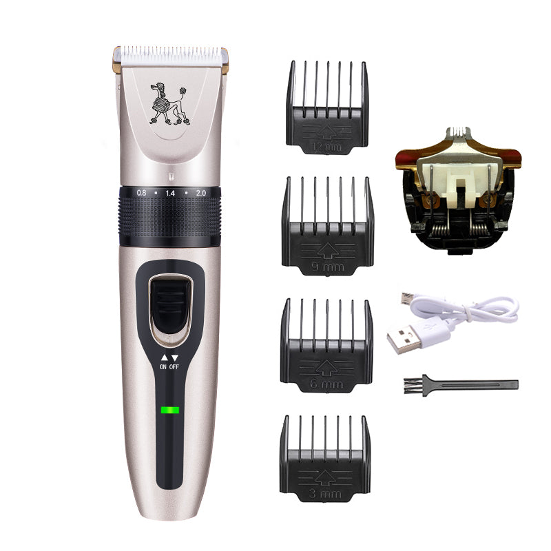 15W Pet Dog Cordless Electric Hair Clipper Thick Fur Hair Cat Grooming Trimmer 110-240V