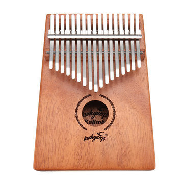 17 Keys Kalimbas African Solid Mahogany Wood Thumb Piano Finger Percussion Musical Gifts