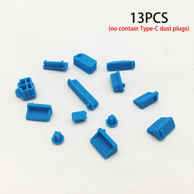 16pcs 13pcs Colorful Silicone Anti Dust Plug Cover Stopper Laptop dust plug laptop dustproof usb dust plug Computer Accessories