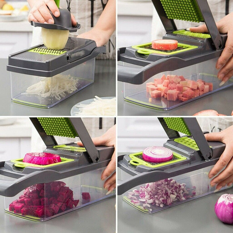 Chopper Cutter Cheese Grater 8 In 1 Multifunction Vegetable Cutter Food Slicer Dicer Nicer Vegetable Fruit Peeler Chopper Cutter