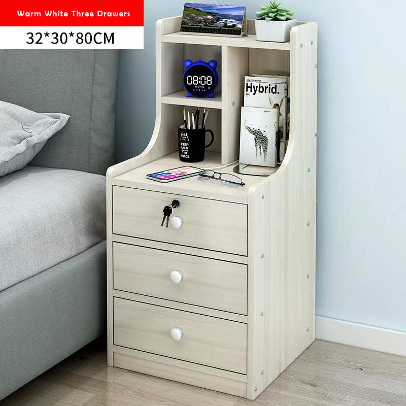 Bedside Table with three drawers
