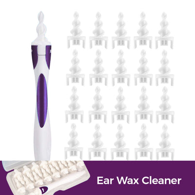 Earwax Cleaner Set with 20 heads – Three colors available