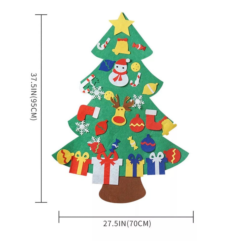 DIY Felf Christmas Tree Set with 30 Ornaments