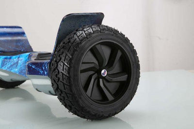 8.5″Off Road Hoverboard NS8, Powerful Motor & monster Tyres – Blue Galaxy Style + LED lights [Free Carry Bag & Bluetooth]