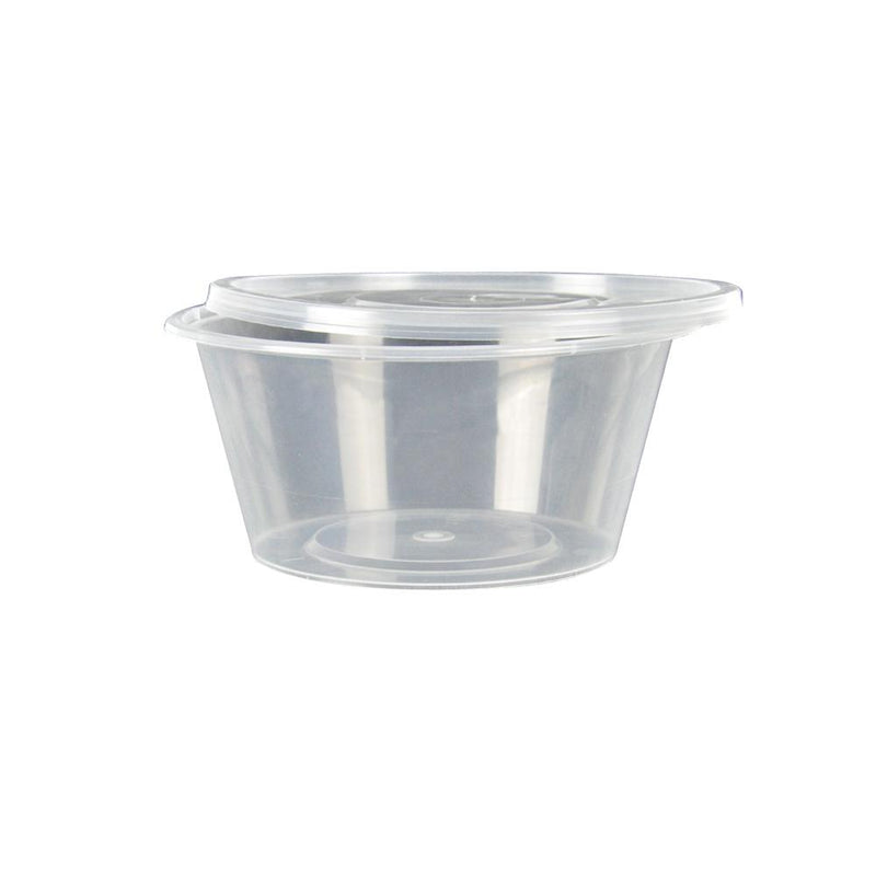 100 Pcs 750ml Take Away Food Platstic Containers Boxes Base and Lids Bulk Pack