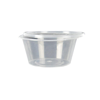 100 Pcs 800ml Take Away Food Platstic Containers Boxes Base and Lids Bulk Pack