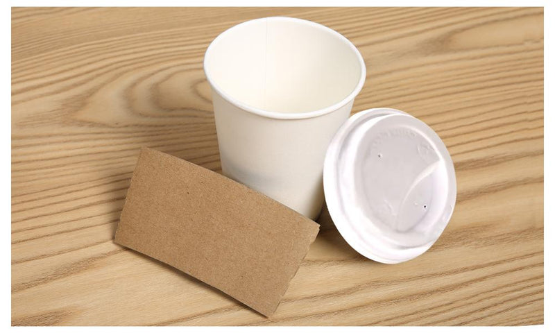 110 Pcs 12oz Disposable Takeaway Coffee Paper Cups Triple Wall Take Away w Lids