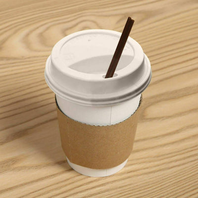 110 Pcs 12oz Disposable Takeaway Coffee Paper Cups Triple Wall Take Away w Lids