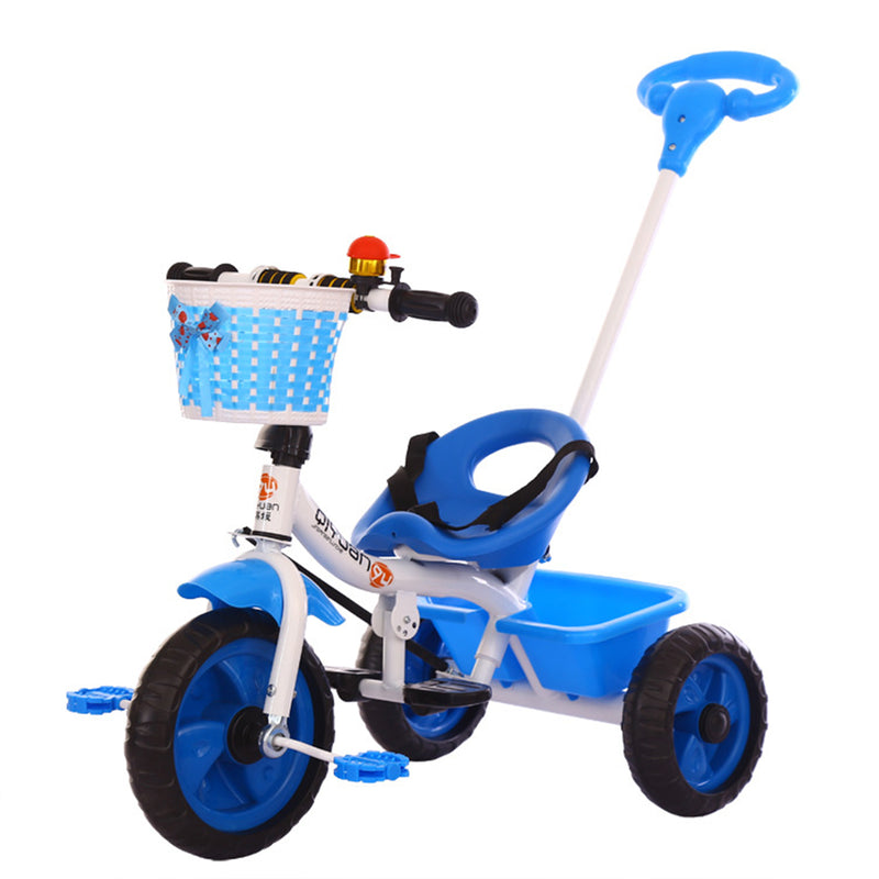 3 Wheels with Pedal Kids Tricycle Baby Stroller Junior Walker and Beginner Rider Training Children Bike for 1-6 Years Old