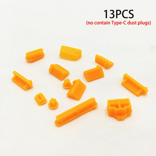 16pcs 13pcs Colorful Silicone Anti Dust Plug Cover Stopper Laptop dust plug laptop dustproof usb dust plug Computer Accessories