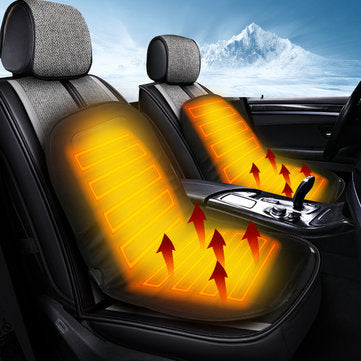 Universal 12V Electric Car Front Seat Heating Cover Padded Thermal Cushion