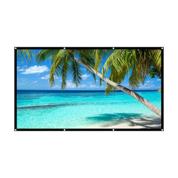 Home HD Screen 120 inch 16: 9 Projector Projection Screen Outdoor Portable Folding Simple Screen