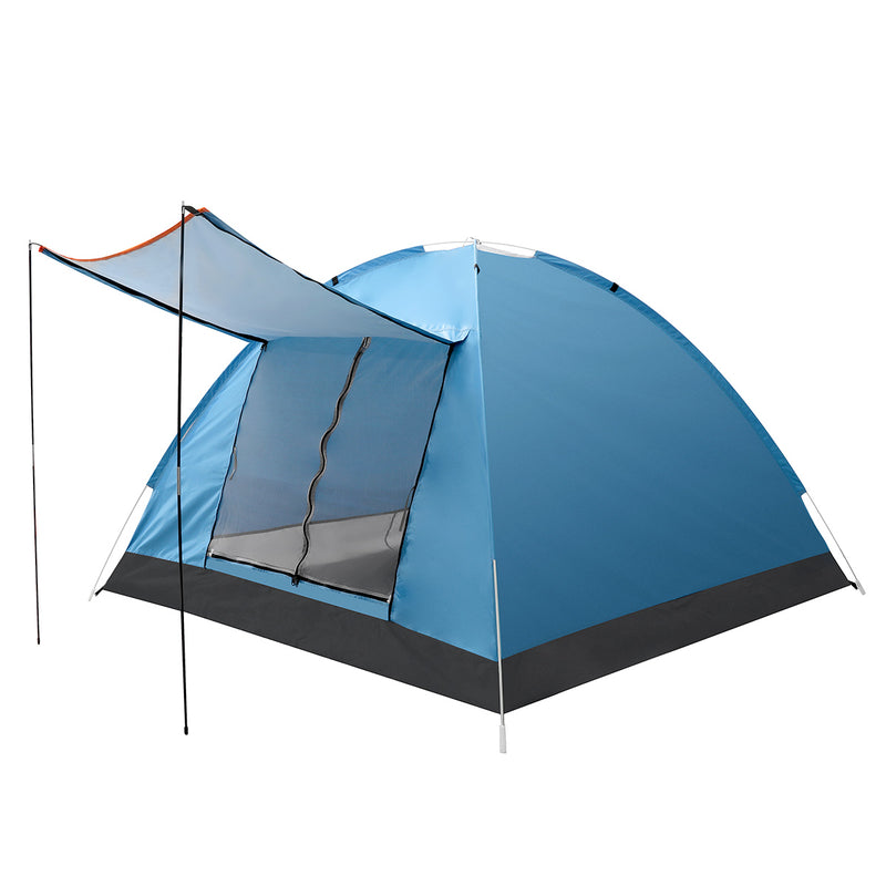 Double Layer Camping Tent With Double Door Outdoor Waterproof Awning Tent 125x200x200cm for Fishing Camping Party