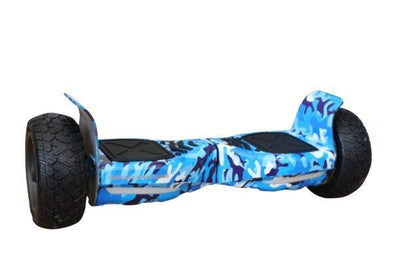 8.5″ Off Road Hoverboard NS8, Powerful Motor & monster Tyres – Camouflage Blue Style [Free Carry Bag & Bluetooth]