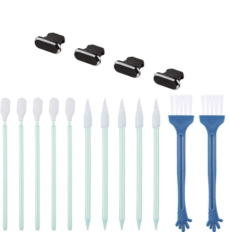 Phones Cleaning Tool Set Metal Antidust Plugs Phone Port Cleaning Brush For Iphone 5/6/7/8/x/xs/12/12 Mimi/12 Pro/11 For Android