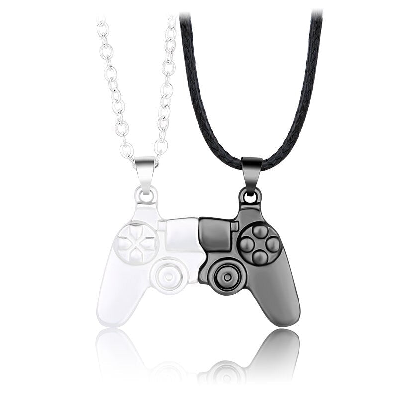 Fashion New Game Controller Couple Necklace A Pair of Magnet Stone Men&