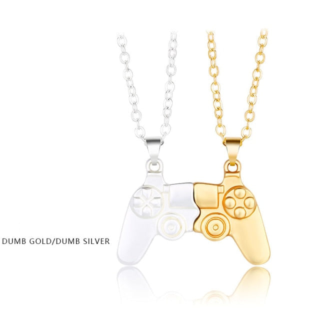 Fashion New Game Controller Couple Necklace A Pair of Magnet Stone Men&
