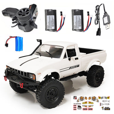 WPL C24 1/16 2.4G 4WD Crawler RTR Truck RC Car Full Proportional Control Two/Three Battery