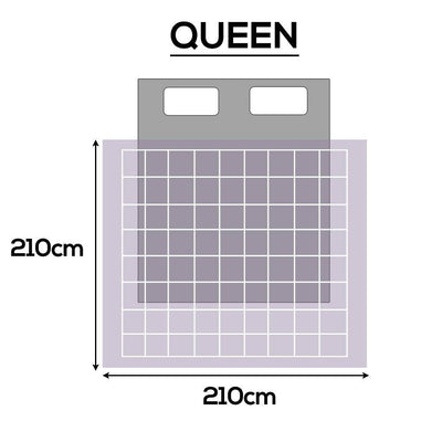 DreamZ Microfibre All Season Bamboo Lightweight Quilt Duvet Queen Size Purple